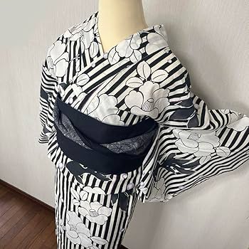 浴衣　新品　F utatane｜utatane Fサイズ 浴衣3点セット 先染めベージュ風